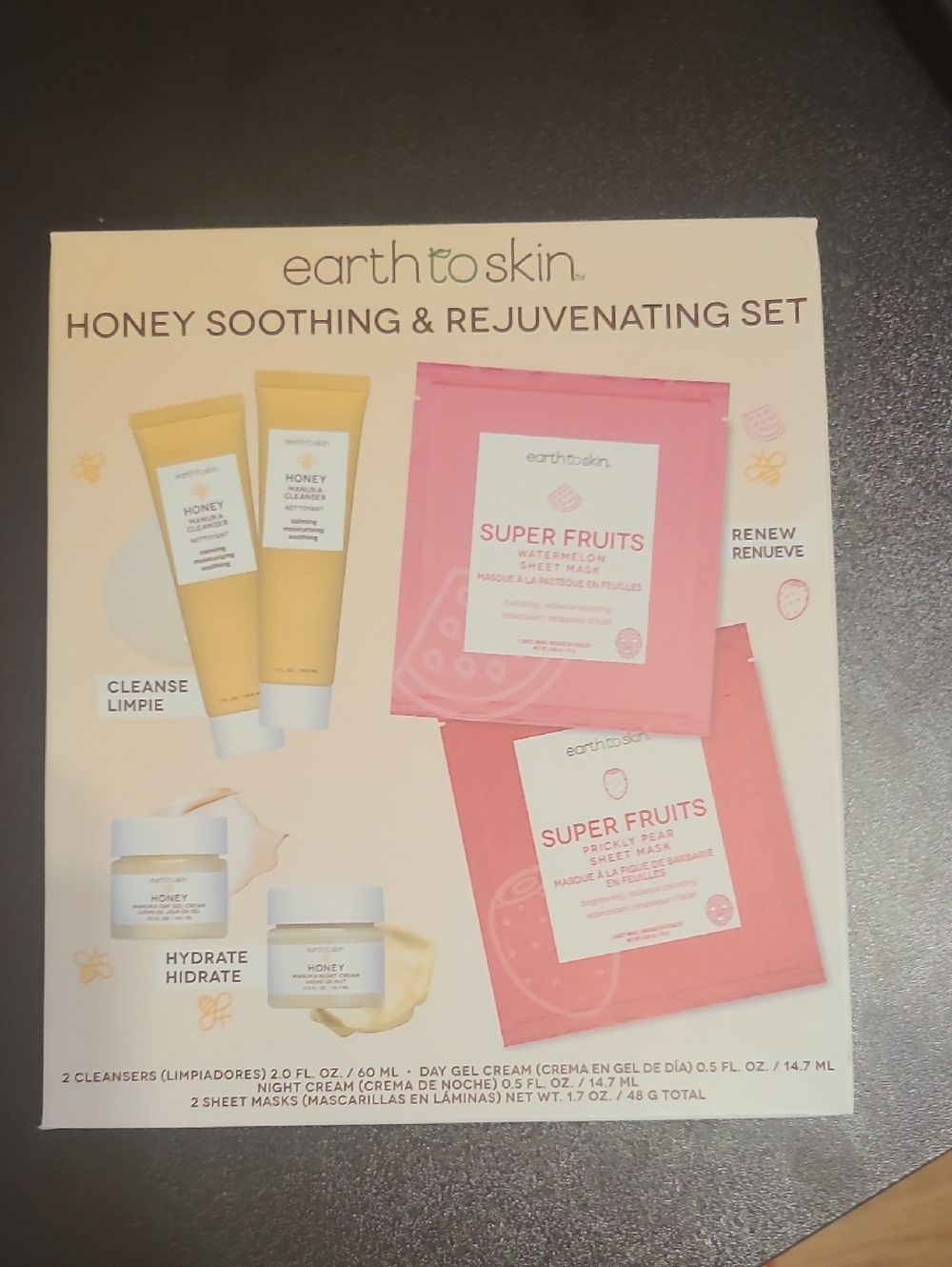 earth to skin- Honey Soothing & Rejuvenating Set